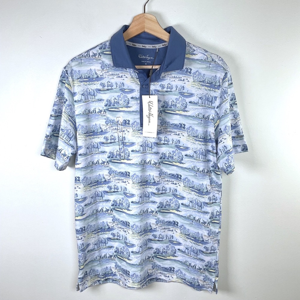Walter Hagen Golf Polo Moisture Wicking 4-Way‎ Stretch Breathable Size S